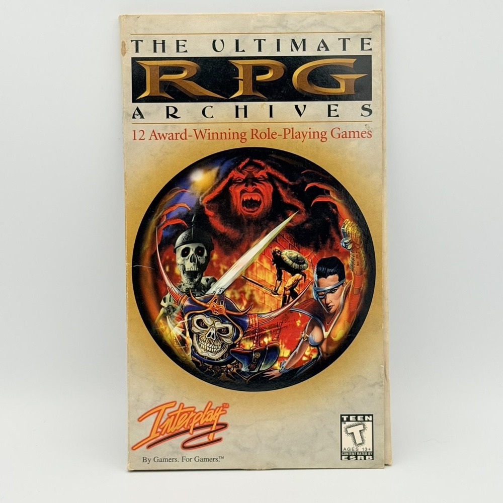 Vintage The Ultimate RPG Archives PC CD-ROM Interplay 1998 Complete 12 Game Set